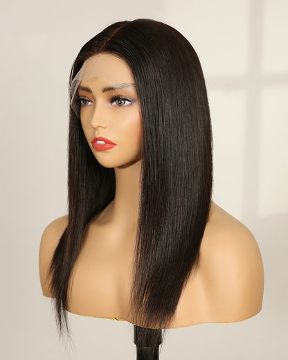 Clearance | 14 Inches Natural Color Swiss Lace Front Wig - RTY-197